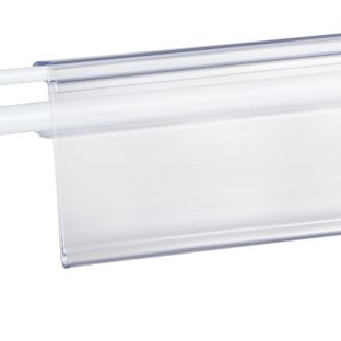 Regleta portaprecios WWT para estanterías Wanzl y Wire-Tech 