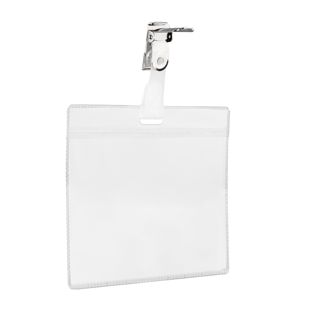 Funda tarjeta identificativa A7 con broche sujetador 