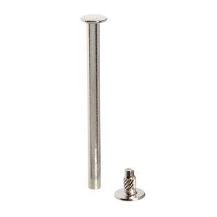 Tornillos para encuadernar con cabezal de inserción a presión, niquelados 60 mm