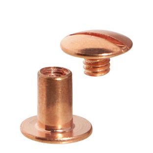 Tornillos para encuadernar, cobreados 10 mm