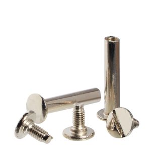 Tornillos para encuadernar, niquelados 