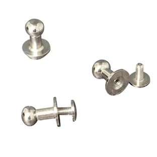 Embellecedores con tornillos de cabeza ranurada, 9 mm, niquelado 