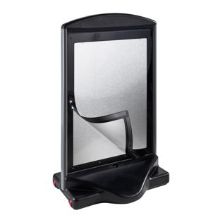 Caballete publicitario ICON A1 para exterior, negro 