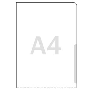Fundas transparentes para A4, transparente 