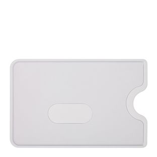 Fundas para tarjetas de crédito con troquelado de agujero oblongo, transparente mate 