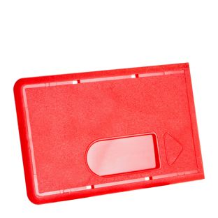 Fundas para tarjetas de crédito plástico duro con ranura pulgar null