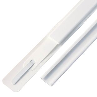 Regleta cubretiras, 297 mm, blanco 