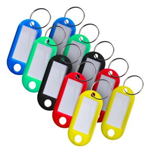 Llaveros, colores variados (10 unidades) 