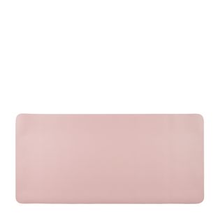 Alfombrilla escritorio de cuero sintético rosa claro  | 90 x 43 cm 