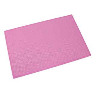 Tapete de corte, A1, 90 x 60 cm superficie autocurativa, cuadrícula rosa|gris 