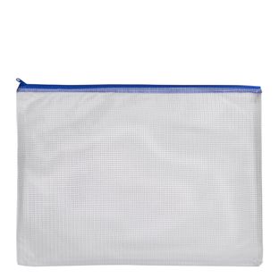 Bolsa con cremallera, lado ancho abierto, transparente 