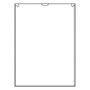 Fundas protectoras, 148 x 210 mm, lado estrecho abierto, transparente 