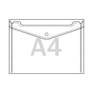 Sobre para documentos para contenido A4, lámina de PP de 180 µm 