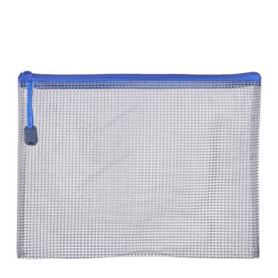 Bolsa con cremallera, lado ancho abierto, transparente A5