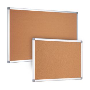 Tablero de corcho con marco de aluminio 