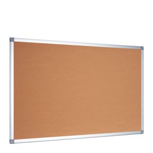 Tablero de corcho con marco de aluminio 90 x 60 cm 