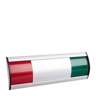 Letrero para puerta ocupado/libre, aluminio, 205 x 68,2 mm 