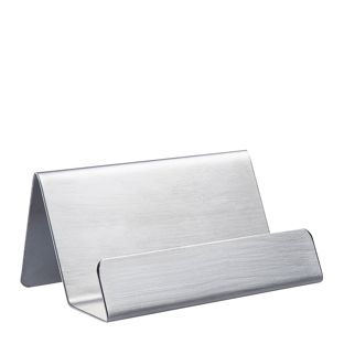 Porta tarjetas de visita, acero inoxidable 