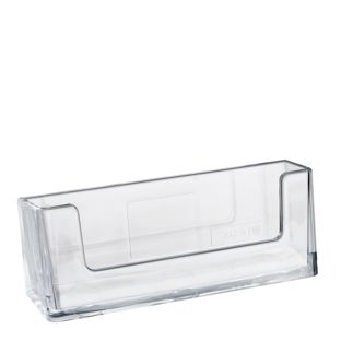 Porta tarjetas de visita de pared, 1 compartimento, formato horizontal, poliestireno, Taymar 