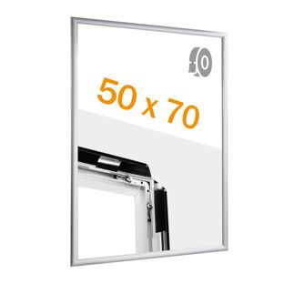 Marco abatible para contenido B2, aluminio, autoadhesivo 