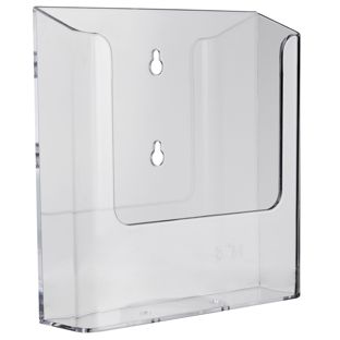 Portafolletos de pared, poliestireno, transparente PTXD, 1 x A5  | transparente 