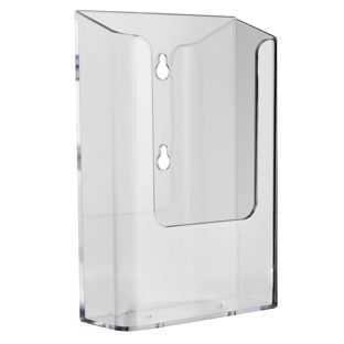 Portafolletos de pared, poliestireno, transparente PTXD, 1 x 1/3 A4  | transparente 
