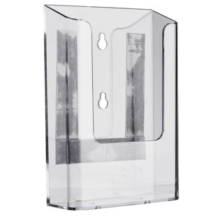 Portafolletos de pared, magnético, poliestireno, transparente PTXI, 1 x 1/3 A4 