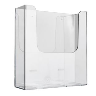 Portafolletos de pared, extra profundo, poliestireno, transparente PTXH, 1 x A4 