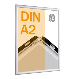 Marco abatible para contenido A2, aluminio, autoadhesivo 