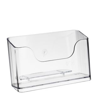 Portafolletos, poliestireno, transparente PTXE 1 x A6  | Formato horizontal 
