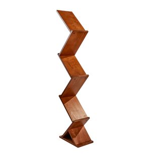 Expositor folletos de madera Zig-Zag 5x A4 