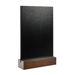 Pizarra de mostrador negro|marrón oscuro  | A5 - 148 x 210 mm 
