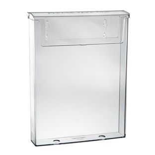 Portafolletos resistente a la intemperie con tapa, poliestireno, transparente, Taymar A4 