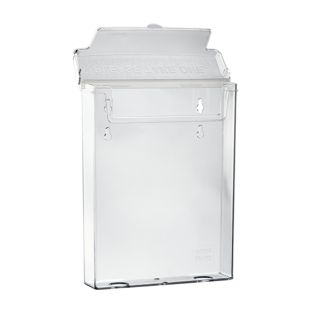 Portafolletos impermeable con tapa, poliestireno, transparente, resistente, Taymar A5                                                                                                                                