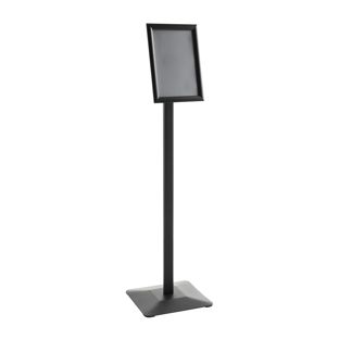 Expositor informativo PREMIUM A4 con marco abatible negro 