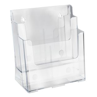 Portafolletos de pared/de pie, poliestireno, transparente PTXC 2 x A4