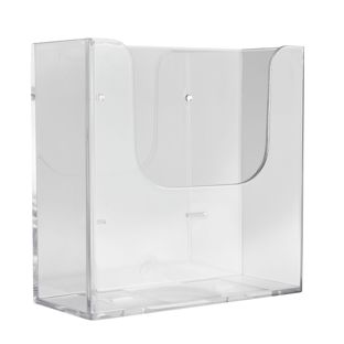 Portafolletos de pared, extra profundo, poliestireno, transparente PTXH, 1 x A5 