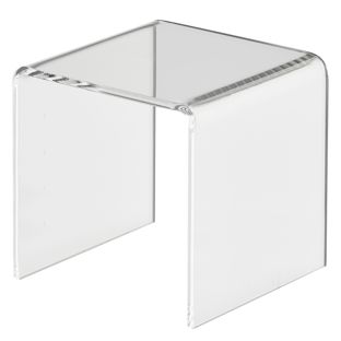 Expositor de metacrilato en U, transparente 75 x 75 x 75 mm 