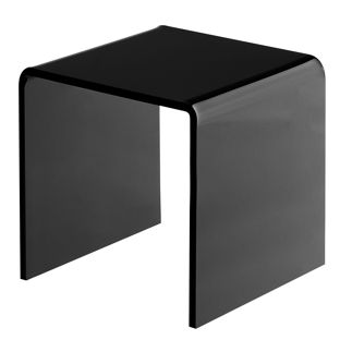 Expositor de metacrilato en forma de U, negro 100 x 100 x 100 mm