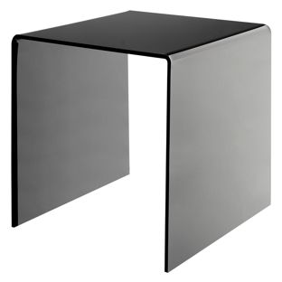 Expositor de metacrilato en forma de U, negro 200 x 200 x 200 mm