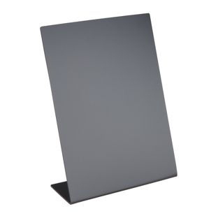 Pizarra de mesa en L, negra formato vertical | A5