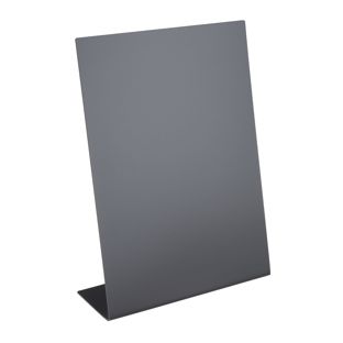 Pizarra de mesa en L, negra 