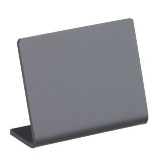 Pizarra de mesa en L, negra formato horizontal | 50 x 40 mm