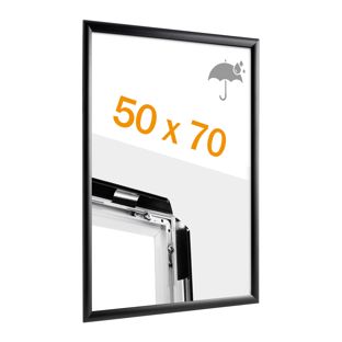 Marco abatible B2 impermeable, negro null