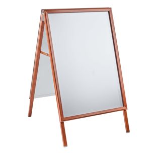 Caballete publicitario A1 Outdoor SOLID-STOP 32 mm | En inglete  | aspecto de madera 