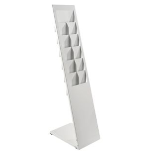 Expositor folletos PLANAR, 6x A4 blanco 