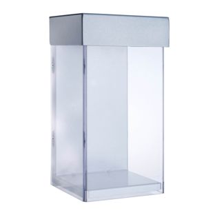 Portafolletos para exteriores con tapa, extra profundo, Indisplay Shieldbox, altamente resistente 1/3 A4 