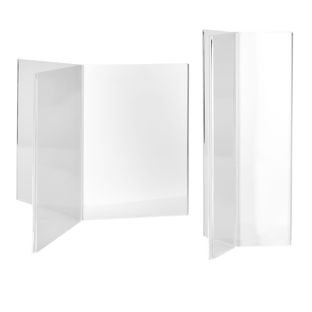 Porta menú, metacrilato, 3 caras,  
