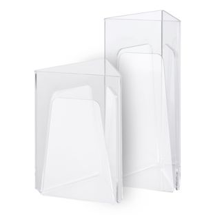 Porta menú triangular, metacrilato,  