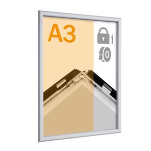 Marco abatible de seguridad A3, 19 mm, autoadhesivo 